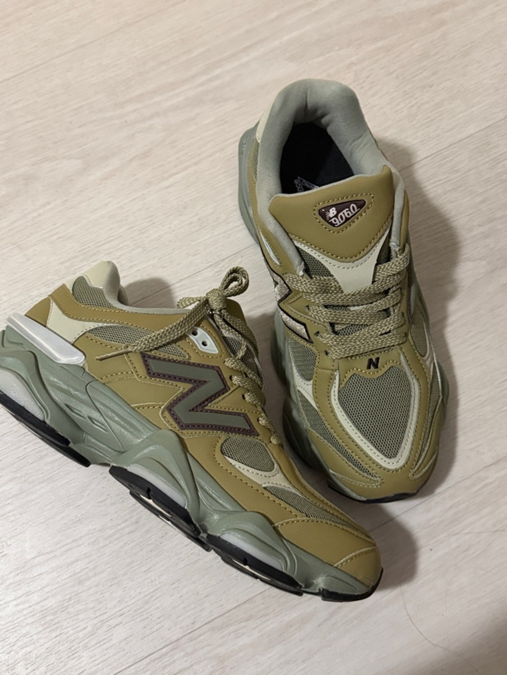 New Balance 9060 Olive & Sage Athletic Sneakers